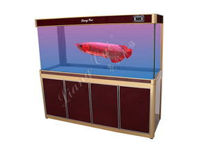 1米小彎底濾魚(yú)缸 打造理想水族環(huán)境的必備寵物配件